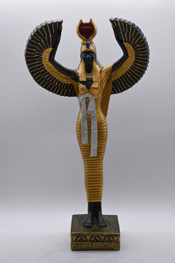 Skulptur Verliebt goldfarbene Figuren auf schwarzem Stein