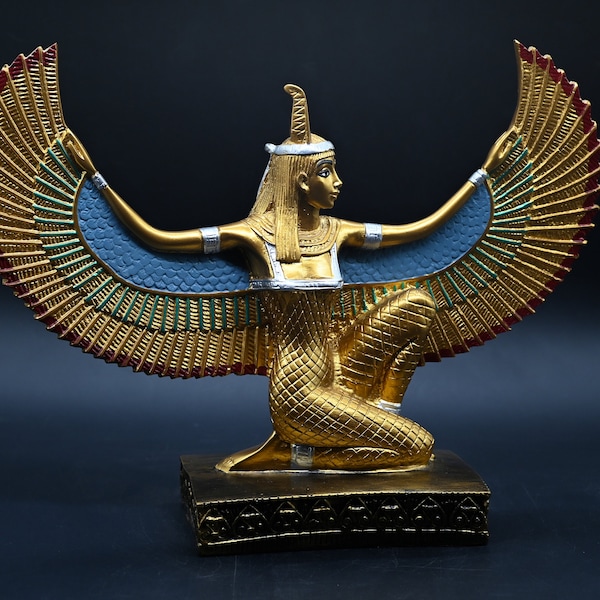Diosa egipcia maat Open Wings estatua grande (2 tamaños) hecha en Egipto