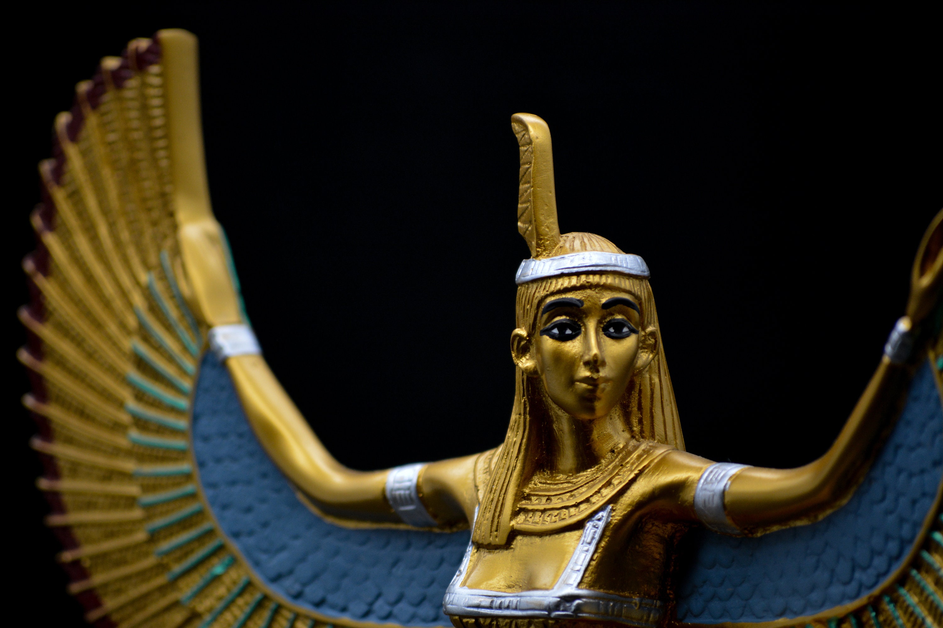 Ägyptische Göttin maat Open Wings große Statue 2 Größe | Etsy