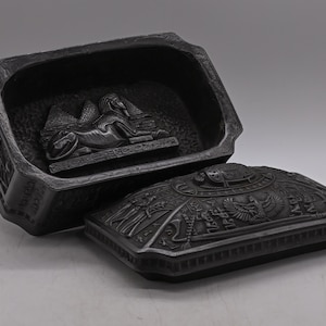 Egyptian art Box Heavy decorative include Sphinx Pharaonic inscriptions made in egypt