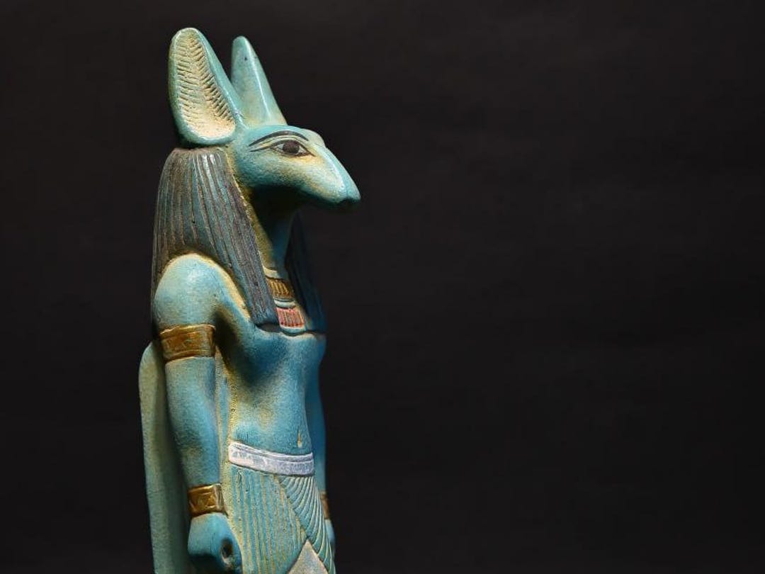 Antique Egyptian God Seth Statue - Made in Egypt - Etsy