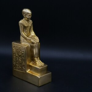 statue Egyptian Pharaoh Amenhotep copper stone (made in egypt)