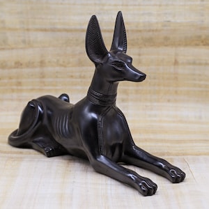 Unique Egyptian god Anubis Jackal dog statue (more sizes) made in Egypt