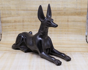 Unique Egyptian god Anubis Jackal dog statue (more sizes) made in Egypt