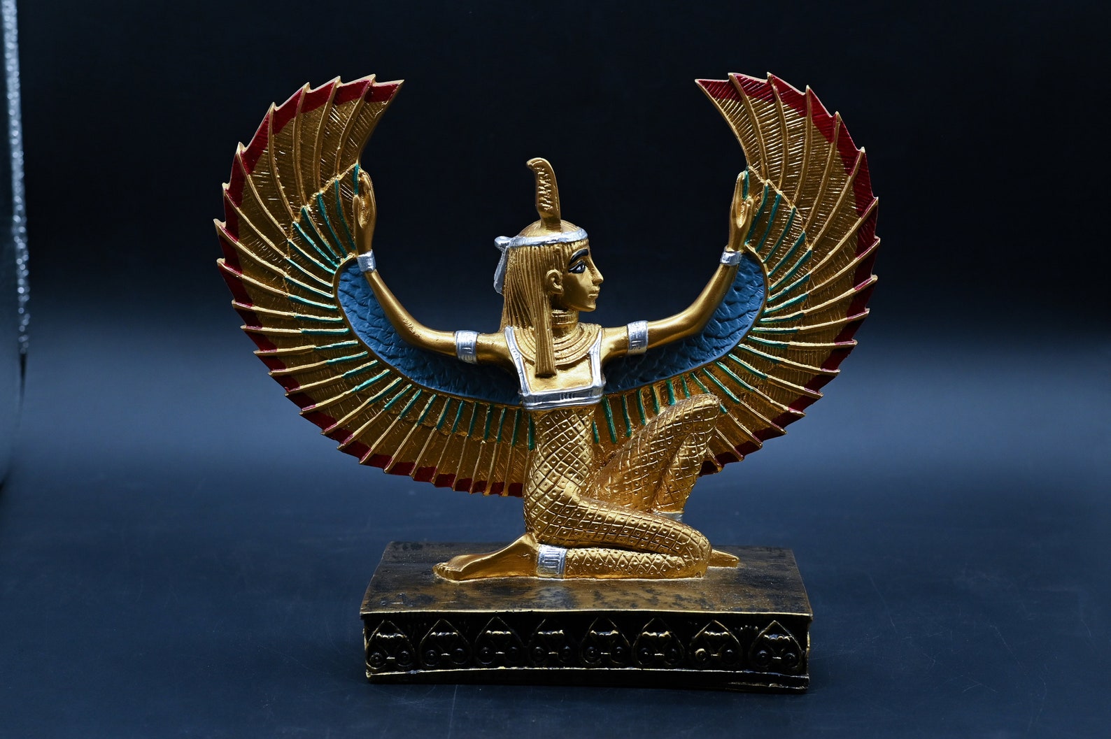 Egyptian Goddess Maat Open Wings Large Statue 2 Size Made in Etsy