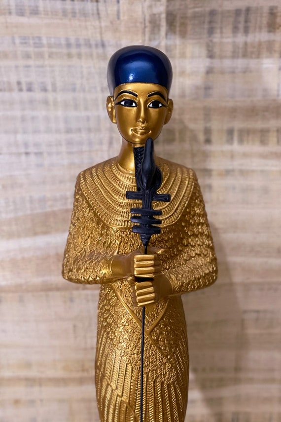 彫刻古代エジプト神話ハトー(Hathor)顔置物 居間玄関書棚茶室 装飾品工芸品 彫刻古代エジプト神話ハトー(Hathor)顔置物 居間玄関書棚茶室