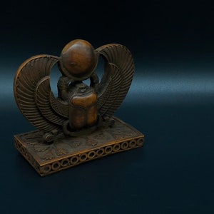 EGYPTIAN art Winged SCARAB BEETLE Khepri small made in Egypt