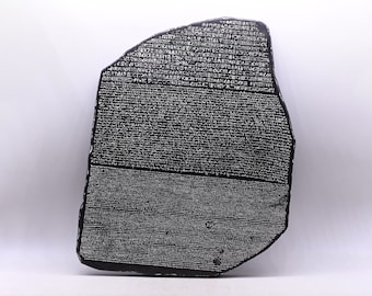 The Rosetta Stone — replica of ancient egyptian monument