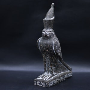 statue of Horus god Falcon Bird Sculpture large Granite Stone heavy stone made in Egypt