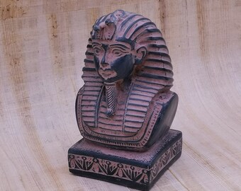 TUTANCHAMUN ÄGYPTEN ÄGYPTISCHES WANDBILD HORUS FALKE SKARABÄUS FIGUR STATUE NEU 