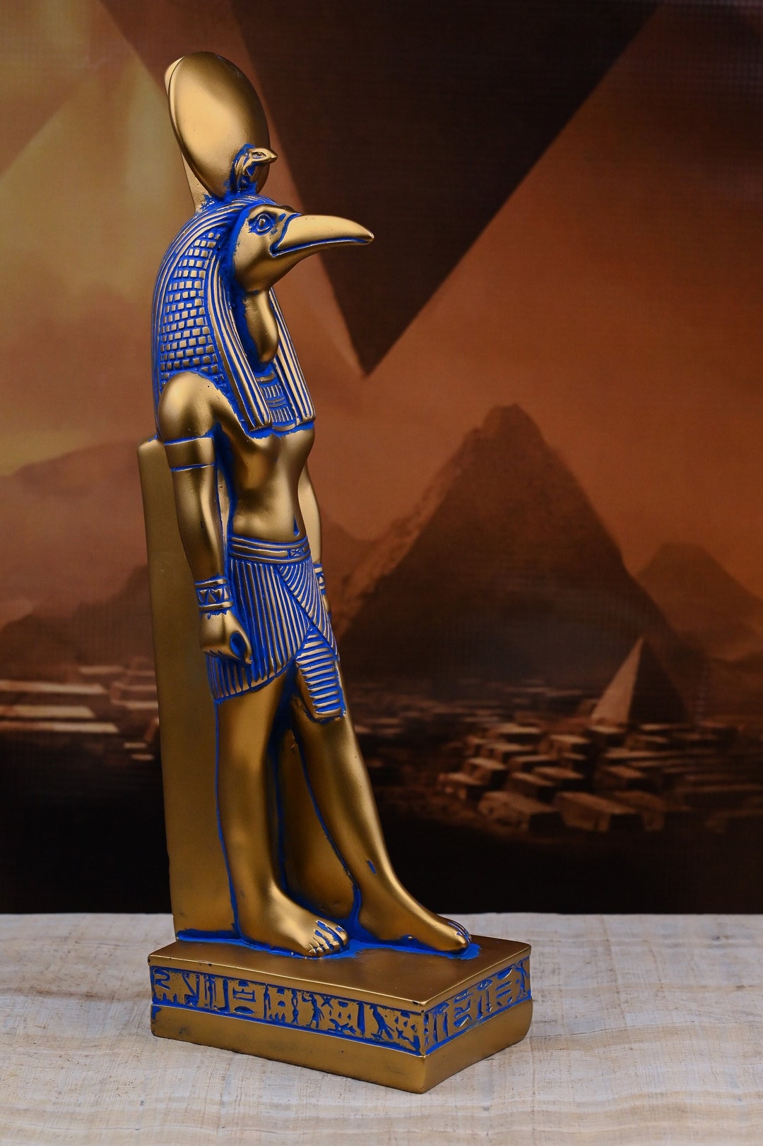 Egyptian Statue of Thoth Ancient Egyptian God of Wisdom and Etsy