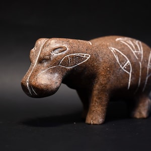 Unique Egyptian Hippo statue, Egyptian hippopotamus statue granite stone, Made in Egypt