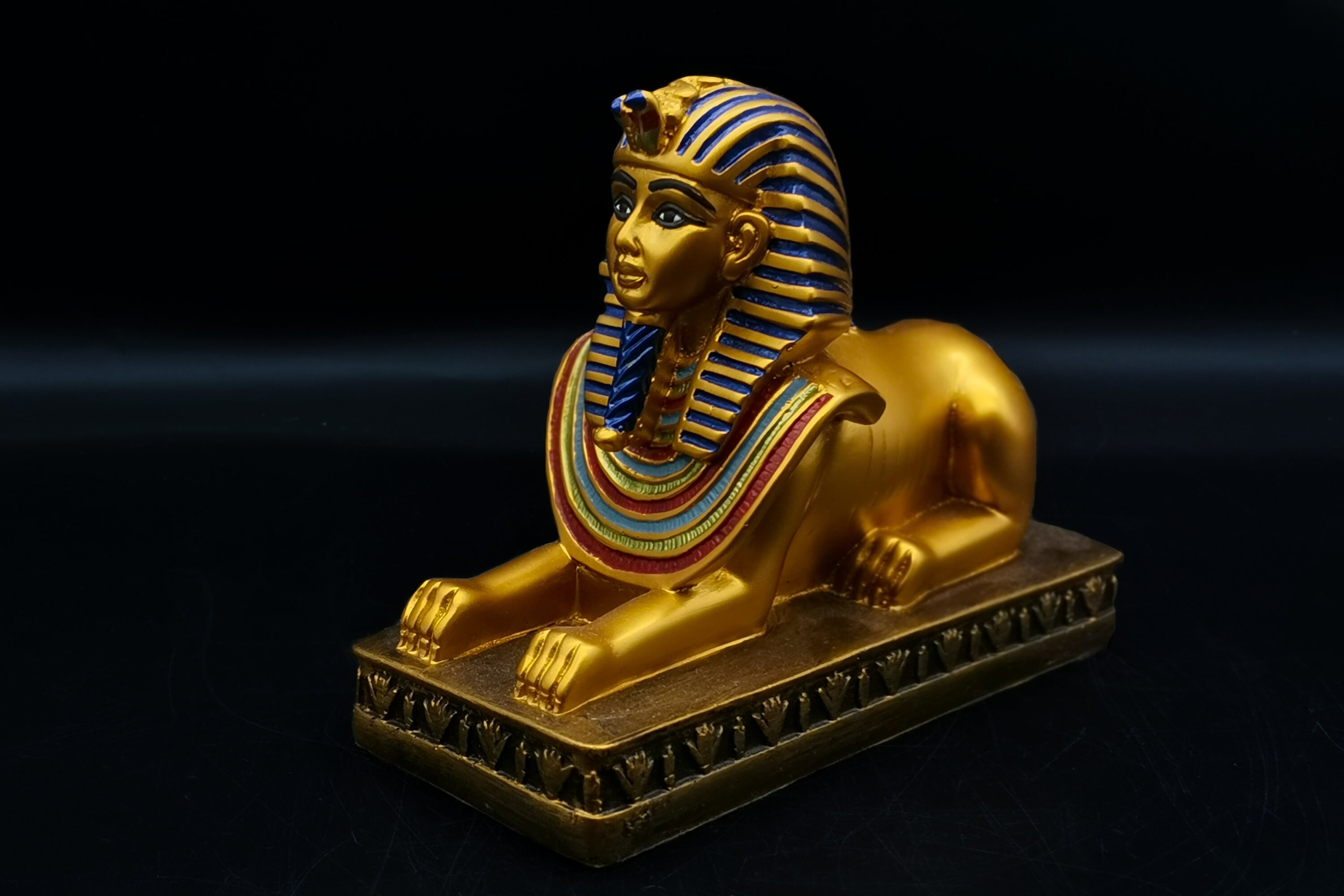 Unique hand painted Egyptian Sphinx statue 3 size Made in Etsy
