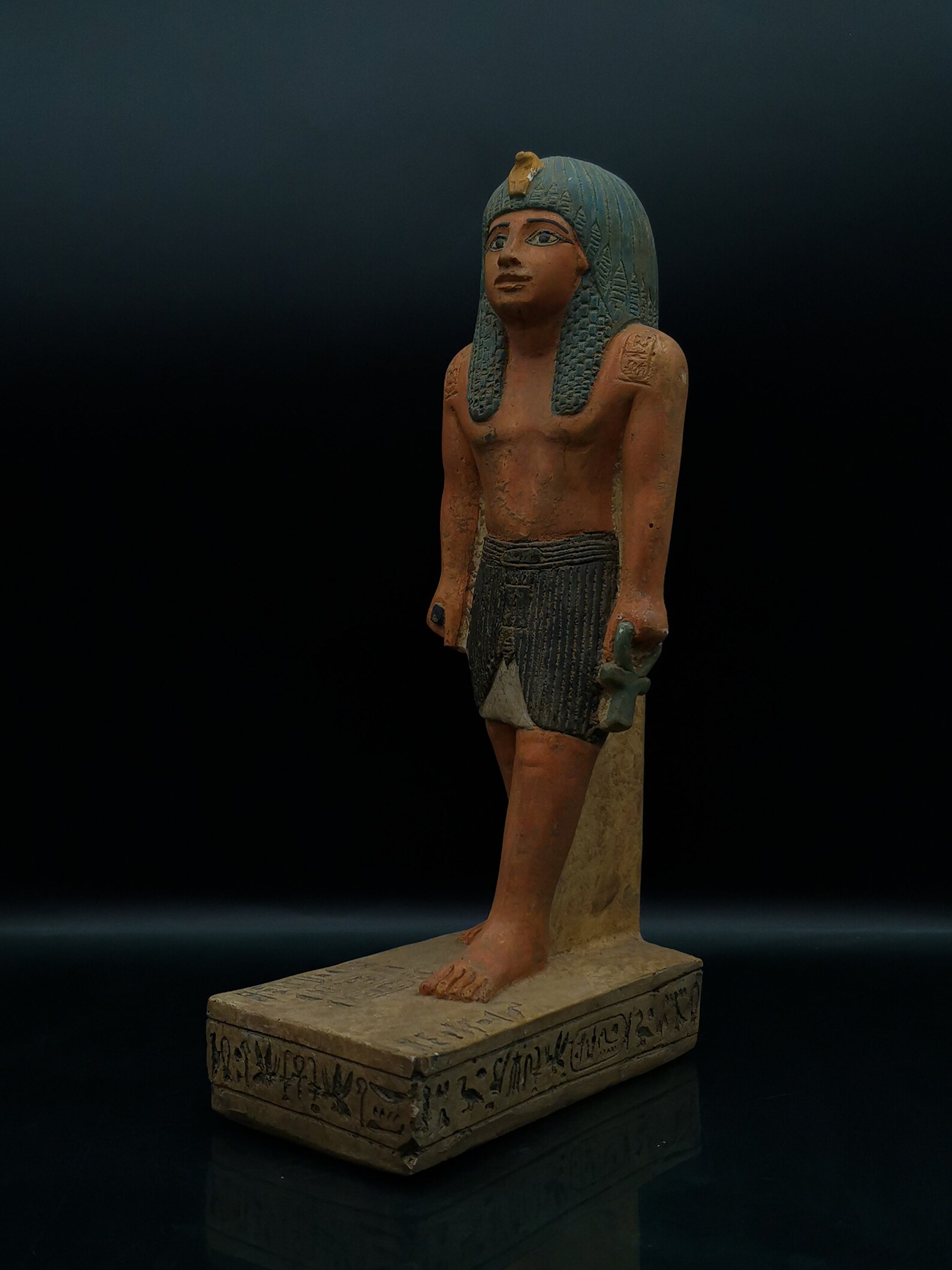 Unique statue of Egyptian art Pharaoh Seti II heavy stone made Etsy