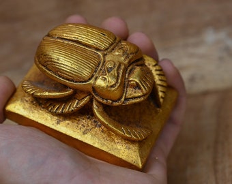 The Good luck SCARAB Hand made like the Replica symbol of protection- stone -our item is made with Egyptian soul