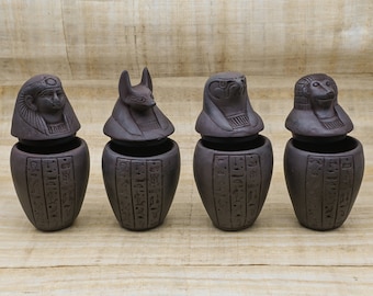 ホルスの息子たち エジプト美術 カノプス壺 ハトホル ダーク