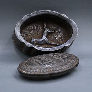 Egyptian art Box decorative include anubis Pharaonic inscriptions heavy 2 style made in egypt