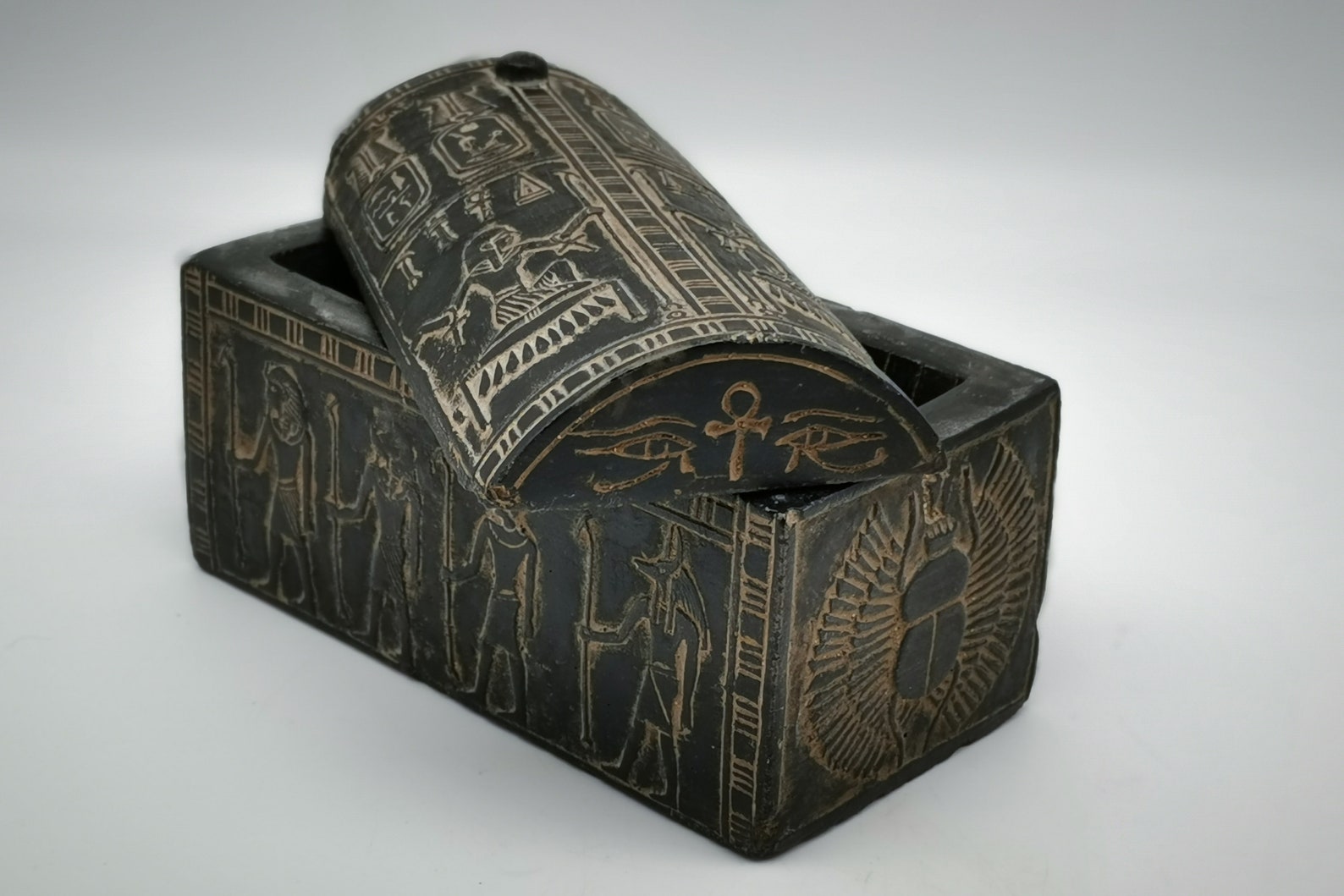 Unique Egyptian Box decorative pharaoh art Stone made in Egypt Etsy