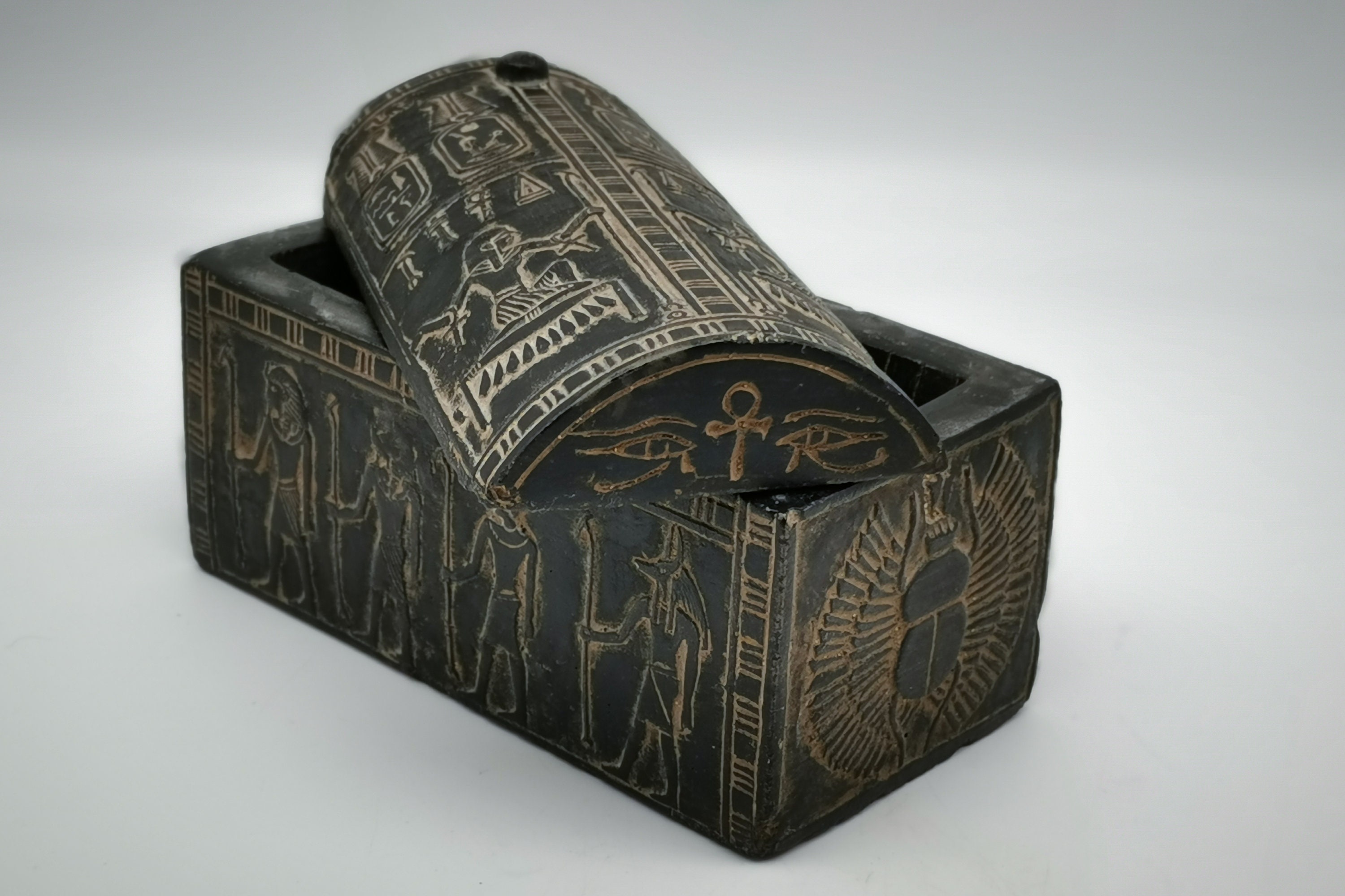 Unique Egyptian Box decorative pharaoh art Stone made in Egypt Etsy