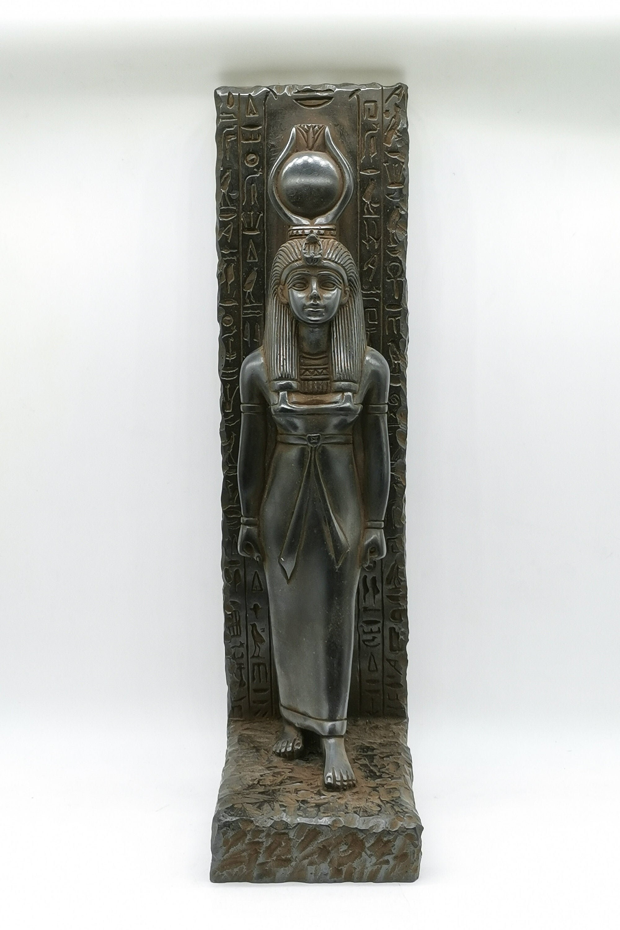 Unique Handmade goddess isis statue large Stela relief heavy Etsy
