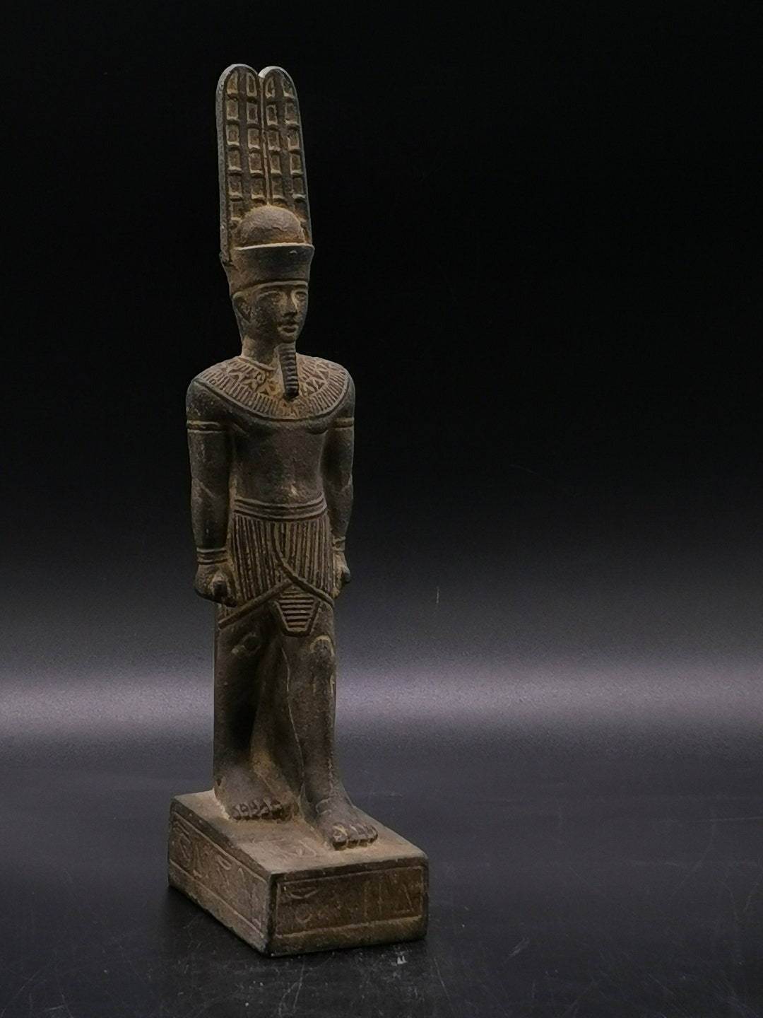 Statue of Egyptian Art Amun Ra Unique Stone Made in Egypt Etsy