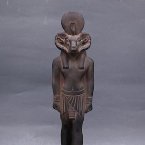 statue of Egyptian God khnum large heavy stone made in Egypt