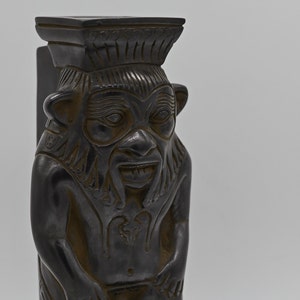 Statue of the God Bes the dwarf, protector of households, and in particular, of mothers and children and childbirth. made in egypt