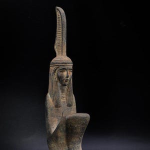 Handmade Maat Statue: Egyptian Goddess of Balance Altar Figurine