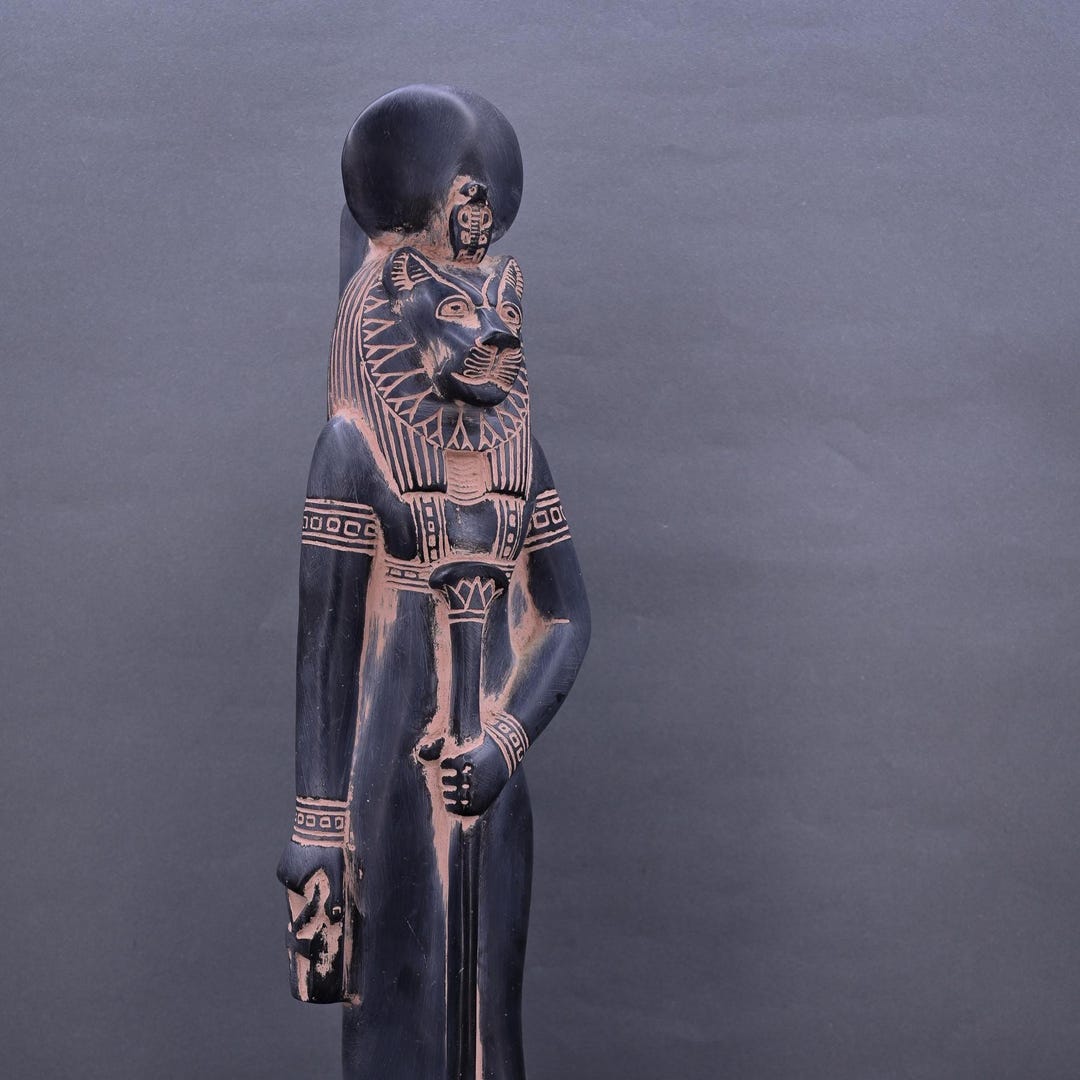 Unique Statue of Goddess Sekhmet Standing Power Spiritual and ...