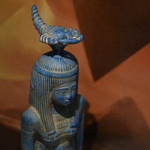Hand Carved Statue of Goddess Serqet, Goddess of fertility, nature, medicine, magic and healing from poisonous stings Stone Made in Egypt