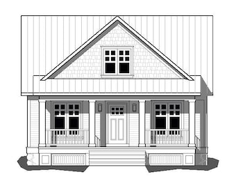 Hamlet Cottage: 2-Bedroom House Plan (PDF)
