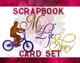 My Life Story - Life Moment Baby Scrapbook Cards Boy