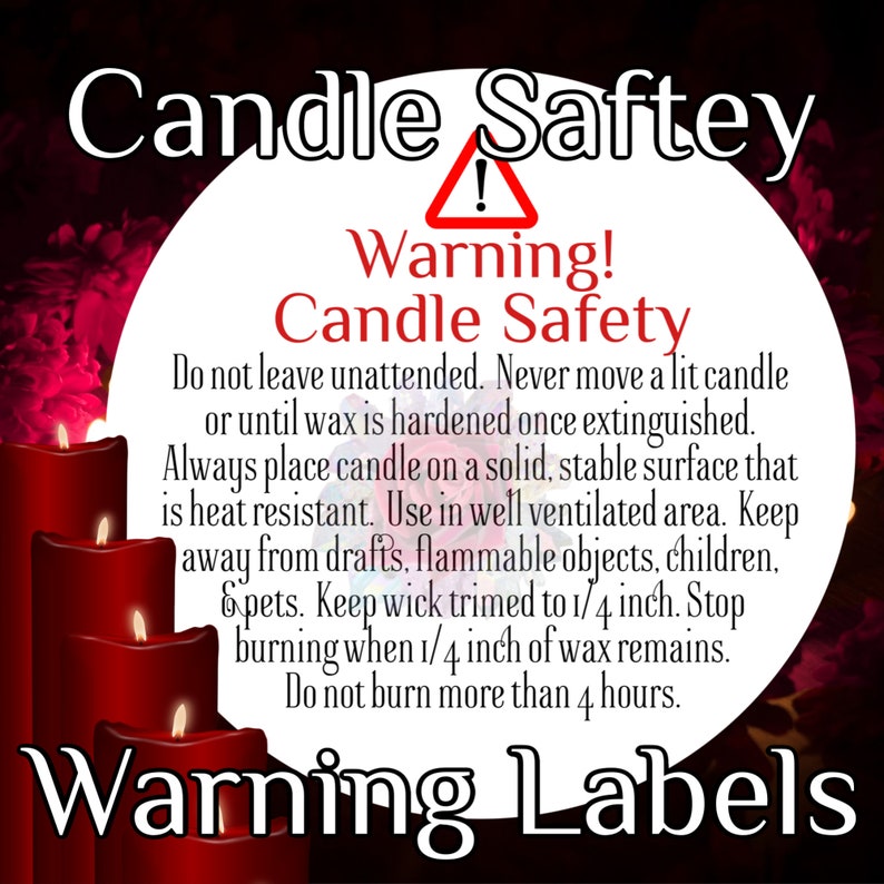 Labels for wax melts