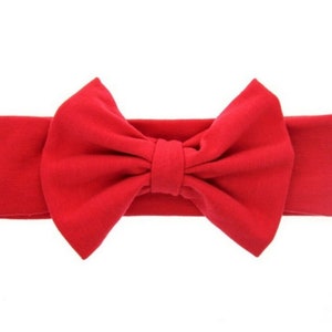 Baby Headband Cotton Elastic Bowknot Hair Band Girls Bow-knot Bow