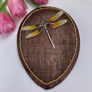 Woman's Dragonfly Kippah Dragon Fly Fascinator Brown Bug Head Covering Insect Sheppah Sheppah image 3