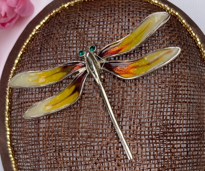 Woman's Dragonfly Kippah Dragon Fly Fascinator Brown Bug Head Covering Insect Sheppah Sheppah image 4