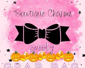Fall OR Spooky Grab Bag, Mystery Bags, Surprise Bags, Mixed fun, Paperclips, Pen, Earrings, clasp accessory, Planner Pretty, Sparkle & shine