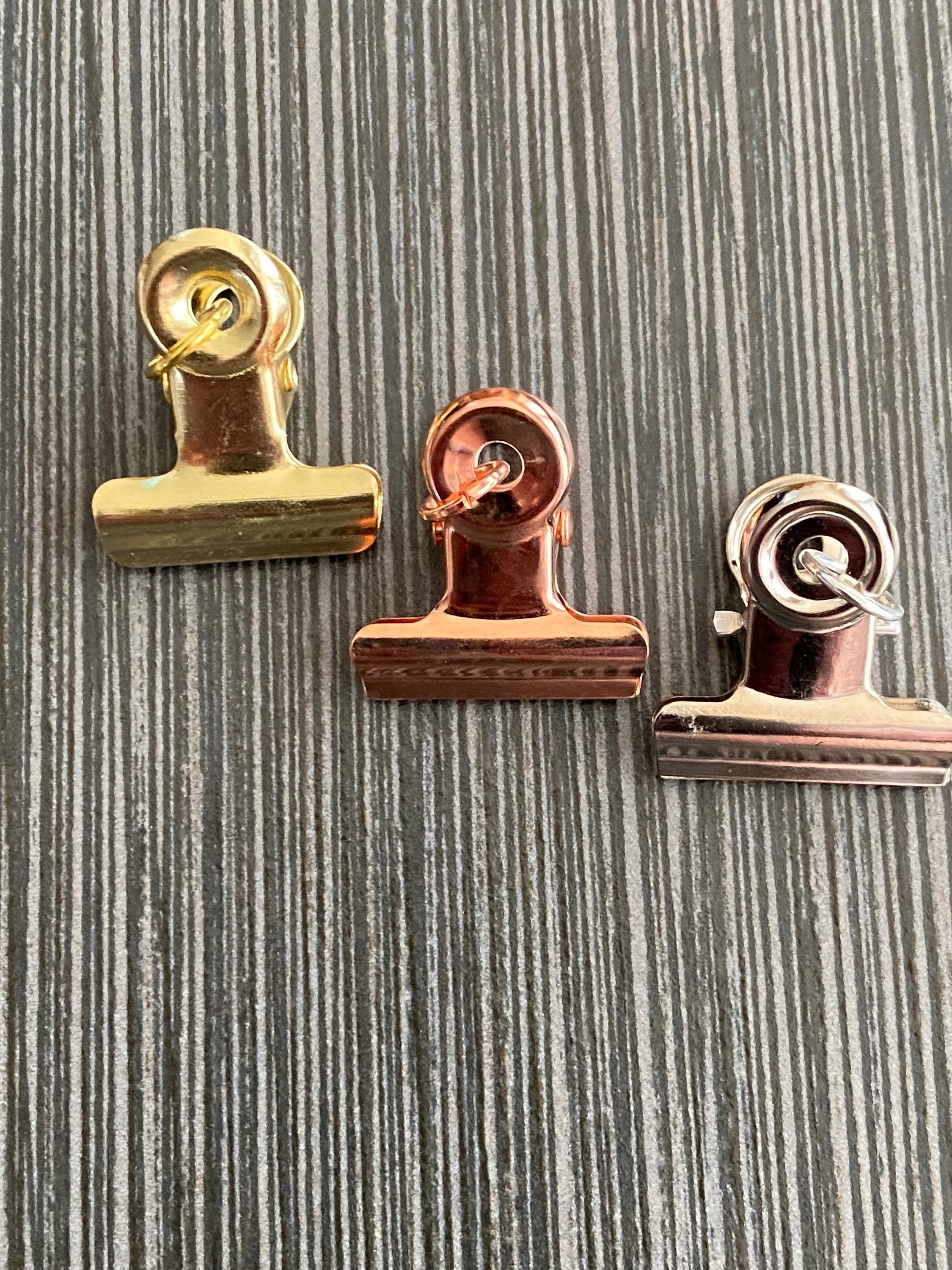 Large gold cheap bulldog clips