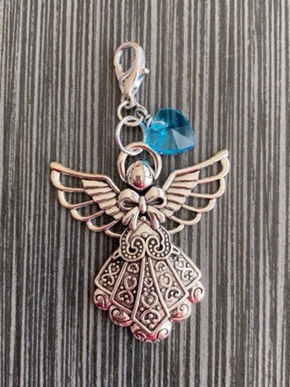 Heart Birthstone Dangle Charm - Etsy
