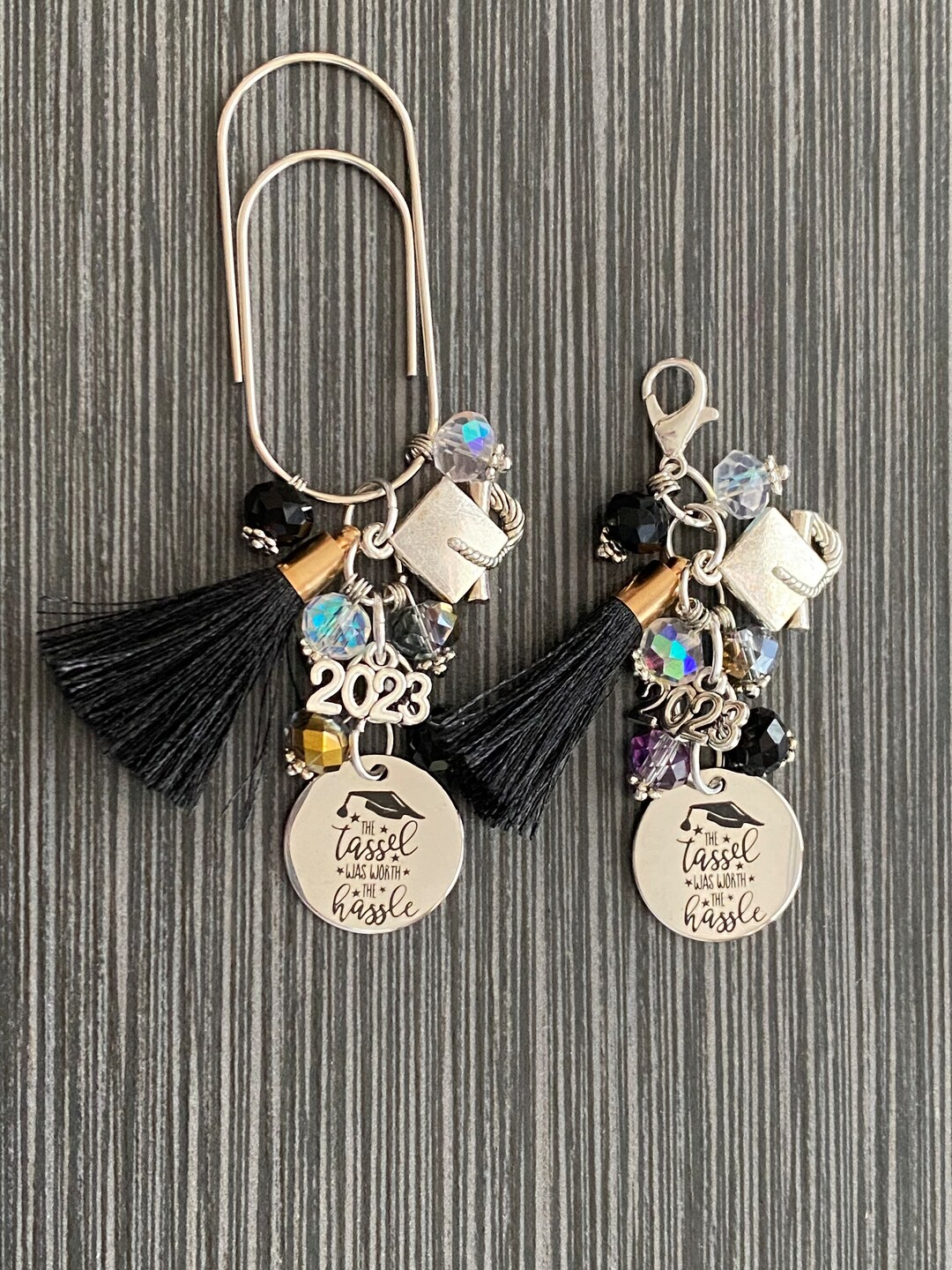 Graduation 2023 Dangle Clasped Charm or Paperclip Clasp - Etsy