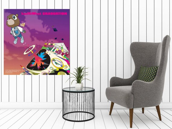 Kanye West Graduation Album Poster 12x12 24x24 Etsy