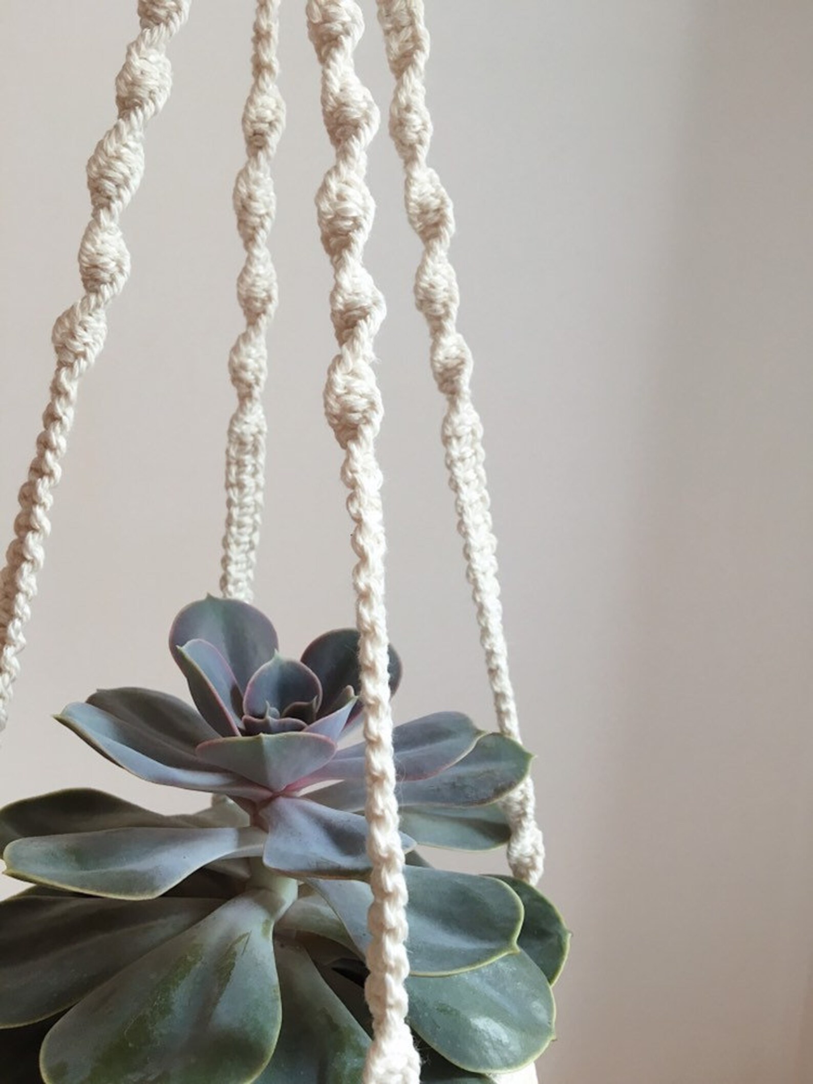 Macrame Plant Hanger Hanging Planter Yarn Plant Hanger Etsy