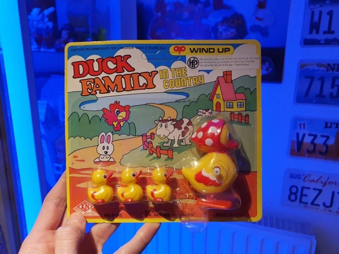 Duck Family Windup Collectible Toy Etsy