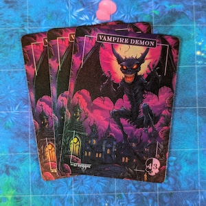 Vampire Demon Foil Tokens - Magic Proxies - Full Art Proxy - 3 Card Pack