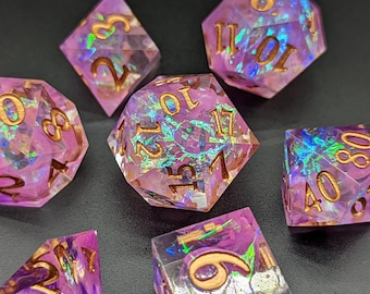 Candy Apacolypse - Sharp Edge Dice -  DnD Dice Set - Polyhedral Dice Set - D&D Dice - TTRPG Dice - Dungeons and Dragons