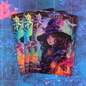 Wizard Foil Tokens - Magic Proxies - Full Art Proxy - 3 Card Pack