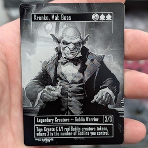 Metal Commander Proxies - Cartão de Alumínio Grosso - Full Art Proxy - Magic Proxies