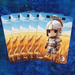 Soldier Tokens - Chibi Magic Proxies - Full Art Proxy - 5 Card Pack