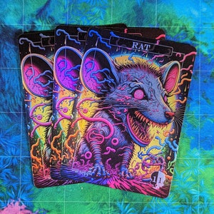 Rat Foil Tokens - Magic Proxies - Full Art Proxy - 3 Card Pack