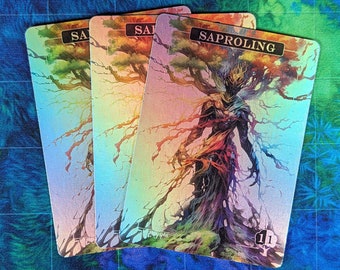 1x Saproling #3 *FOIL LAMINATED* Custom Altered Token - Australia